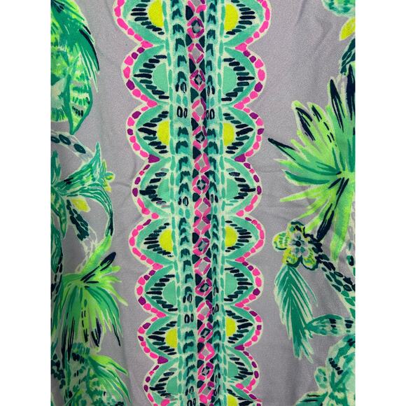 Lilly Pulitzer Jackie Sleeveless Shift Dress Its Impawsible Lilac Mini Dress XL - Picture 5 of 8